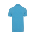Polo piqué corte regular algodão ecológico, 220 g/m2, Iqoniq Yosemite cor ciano segunda vista