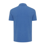 Polo piqué corte regular algodão ecológico, 220 g/m2, Iqoniq Yosemite cor azul mesclado segunda vista