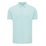 Polo piqué corte regular algodão ecológico, 220 g/m2, Iqoniq Yosemite cor verde menta