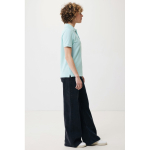 Polo piqué corte regular algodão ecológico, 220 g/m2, Iqoniq Yosemite cor verde menta terceira vista com modelo