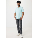 Polo piqué corte regular algodão ecológico, 220 g/m2, Iqoniq Yosemite cor verde menta