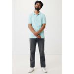 Polo piqué corte regular algodão ecológico, 220 g/m2, Iqoniq Yosemite cor verde menta