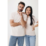 Polo piqué corte regular algodão ecológico, 220 g/m2, Iqoniq Yosemite cor cor-de-rosa claro vista com modelo