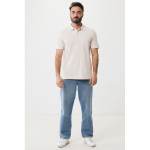 Polo piqué corte regular algodão ecológico, 220 g/m2, Iqoniq Yosemite cor cor-de-rosa claro