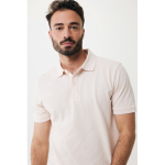 Polo piqué corte regular algodão ecológico, 220 g/m2, Iqoniq Yosemite cor cor-de-rosa claro
