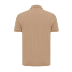 Polo piqué corte regular algodão ecológico, 220 g/m2, Iqoniq Yosemite cor castanho-claro segunda vista