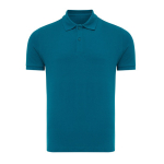 Polo piqué corte regular algodão ecológico, 220 g/m2, Iqoniq Yosemite cor azul acinzentado