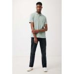 Polo piqué corte regular algodão ecológico, 220 g/m2, Iqoniq Yosemite cor verde oliva