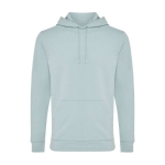 Sweatshirt de algodão reciclado e orgânico slim fit, 340 g/m2, Iqoniq cor verde pastel vista décima segunda