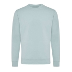 Camisola de gola redonda em algodão ecológico casual fit 340 g/m2 Iqoniq cor verde pastel