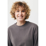 Camisola oversize de algodão eco 340 g/m2 Iqoniq cor prateado mate