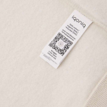 Camisola oversize de algodão eco 340 g/m2 Iqoniq cor natural quinta vista