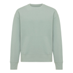 Camisola oversize de algodão eco 340 g/m2 Iqoniq cor verde oliva