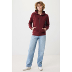 Sweatshirt com fecho de correr de algodão eco slim fit 340 g/m2 Iqoniq cor bordeaux