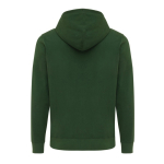 Sweatshirt com fecho de correr de algodão eco slim fit 340 g/m2 Iqoniq cor verde bosque segunda vista