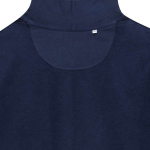 Sweatshirt com fecho de correr de algodão eco slim fit 340 g/m2 Iqoniq cor azul-marinho terceira vista
