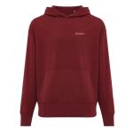 Sweatshirt de algodão eco regular fit 340 g/m2 Iqoniq cor bordeaux vista com logo