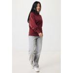 Sweatshirt de algodão eco regular fit 340 g/m2 Iqoniq cor bordeaux segunda vista com modelo
