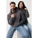 Sweatshirt de algodão eco regular fit 340 g/m2 Iqoniq cor prateado mate vista com modelo
