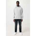 Sweatshirt de algodão eco regular fit 340 g/m2 Iqoniq cor cinzento-claro segunda vista com modelo