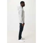 Sweatshirt de algodão eco regular fit 340 g/m2 Iqoniq cor cinzento-claro terceira vista com modelo