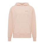 Sweatshirt de algodão eco regular fit 340 g/m2 Iqoniq cor rosa pastel vista com logo