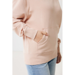 Sweatshirt de algodão eco regular fit 340 g/m2 Iqoniq cor rosa pastel