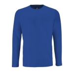 Camisola de manga comprida em algodão 100% 190 g/m2 SOL'S Imperial cor azul real terceira vista