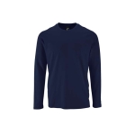 Camisola de manga comprida em algodão 100% 190 g/m2 SOL'S Imperial cor azul-marinho