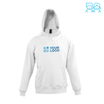 Sweatshirt de algodão e poliéster para crianças 280 g/m2 SOL'S SLAM cor branco vista principal
