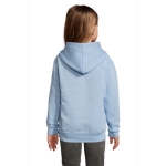 Sweatshirt de algodão e poliéster para crianças 280 g/m2 SOL'S SLAM cor azul pastel segunda vista fotografia