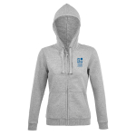Sweatshirt de algodão e poliéster para mulher 280 g/m2 SOL'S Spike cor cinzento-claro vista principal