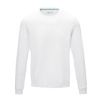 Camisola gola redonda homem algodão orgânico GOTS 280 g/m2 Elevate NXT cor branco segunda vista frontal