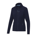 Casaco polar de mulher poliéster reciclado 174 g/m2 Elevate NXT cor azul-marinho