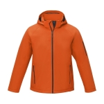 Casaco de poliéster para homem 250 g/m2 Elevate Essentials cor cor-de-laranja segunda vista frontal