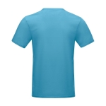 T-shirt homem algodão orgânico GOTS 160 g/m2 Elevate NXT cor azul segunda vista traseira