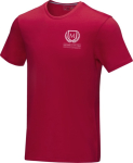 T-shirt homem algodão orgânico  160 g/m2 Elevate NXT cor vermelho vista impressão serigrafia