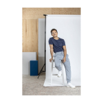 T-shirt homem algodão orgânico  160 g/m2 Elevate NXT cor cinzento-escuro imagem de estilo de vida