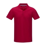 Polo corporativo algodão orgânico GOTS de homem 180 g/m2 Elevate NXT cor vermelho segunda vista frontal