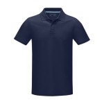 Polo corporativo algodão orgânico GOTS de homem 180 g/m2 Elevate NXT cor azul-marinho segunda vista frontal