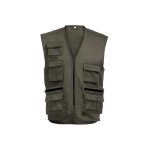 Colete multibolsos, poliéster  e algodão  200 g/m² THC PIXEL cor verde militar primeira vista