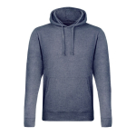 Sweatshirt de poliéster e algodão unissex 175 g/m2 MKT Landon cor azul-marinho primeira vista