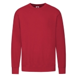 Sweatshirt leve de algodão e poliéster 240 g/m2 Fruit Of The Loom cor vermelho primeira vista