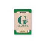 Sabonete vegetal para todos os tipos de pele feito em Portugal 90g cor verde imagem com logo