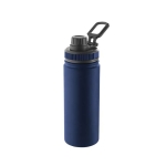 Garrafa de alumínio com asa de transporte e tampa de plástico 570ml cor azul-marinho