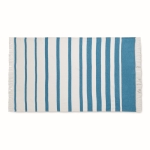 Toalha SEAQUAL® algodão e poliéster reciclado 300 g/m2 de 100x170cm cor turquesa segunda vista