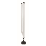 Lanyard de poliéster com fivela de segurança para o telefone cor branco nona vista