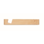 Hub USB de bambu com 4 portas e cabo de 20cm cor madeira sétima vista