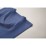 Saco de compras de RPET não tecido com alças longas 80 g/m2 cor azul real vista fotografia terceira vista