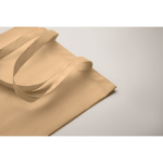 Saco de compras de RPET não tecido com alças longas 80 g/m2 cor marfim vista fotografia terceira vista